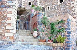 Castle at Monemvasia Lakonia Peloponnese Greece