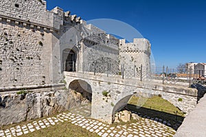 Castle of Monte Sant`Angelo, province of Foggia, northern Apulia, Italy