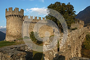 Castle Montebello at Bellinzona photo