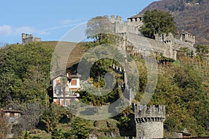 Castle Montebello at Bellinzona photo