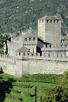 Castle of Montebello at Bellinzona photo