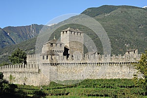 Castle of Montebello at Bellinzona photo