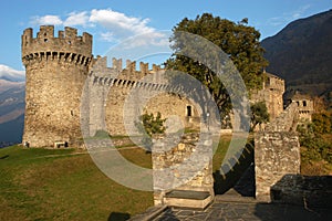 Castle of Montebello at Bellinzona Unesco World Heritage photo