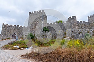 Castle at Montemor-o-Velho town in Portugal