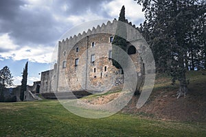 Montesquiu Castle in Catalonia photo