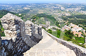 The Castle of the Moors in Sintra, Portugal photo