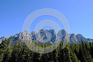 Castle Mountain in Banff National Park Canada