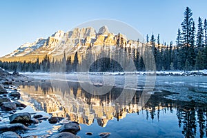 Castle Mountain in the Canadian Rockies