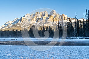 Castle Mountain in the Canadian Rockies