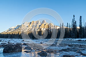 Castle Mountain in the Canadian Rockies