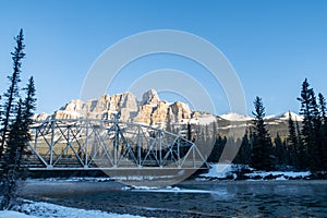 Castle Mountain in the Canadian Rockies