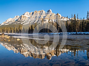 Castle Mountain in the Canadian Rockies