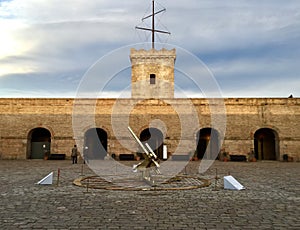 Castle on a Mountain Top in Barcelona