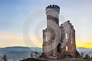 Castle at mountains in Poland