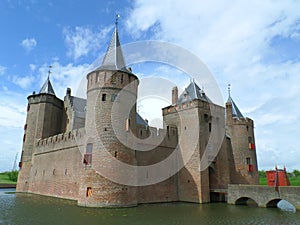 Castle of Muiden or Muiderslot in Dutch, stunning medieval castle in Netherlands