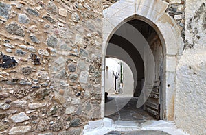 Castle of Naxos island in Greece