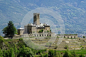 Castle near Aosta, Italy