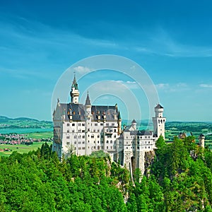 The castle of Neuschwanstein in Germany