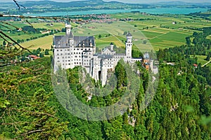 The castle of Neuschwanstein in Germany