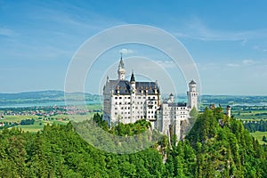 The castle of Neuschwanstein in Germany