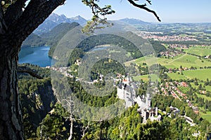 Castle neuschwanstein and hohenschwangau