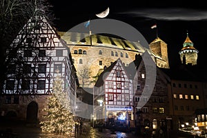 Castle of Nuremberg at Night