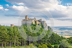 The castle off Loarre Aragon , Spain.