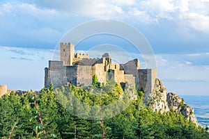 The castle off Loarre Aragon , Spain. photo