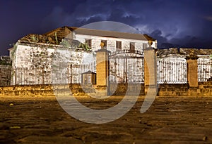 Castle in Old Havana at night