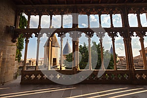 Castle Olite Arcade, Navarra, Spain