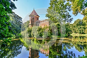 Castle in Oporow in central Poland.