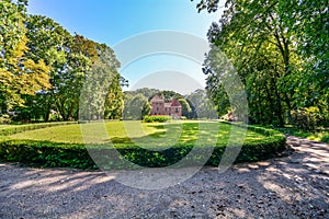 Castle in Oporow in central Poland.