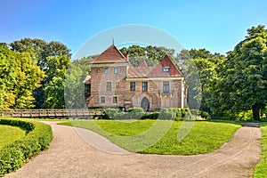 Castle in Oporow in central Poland.