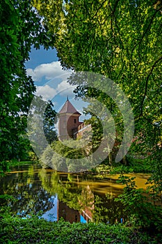 Castle in Oporow in central Poland.