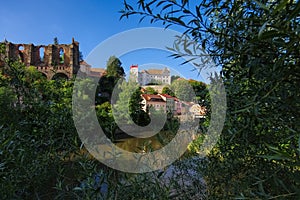 Castle Ortenburg and St Nikolai Church ruin, Bautzen, Saxony, Germany