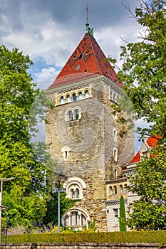 Castle of Ouchy in Lausanne, Swiss