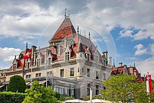 Castle of Ouchy in Lausanne, Swiss