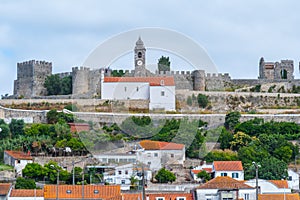 Castle overlooking Montemor-o-Velho town in Portugal