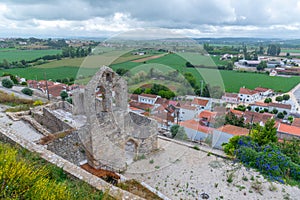 Castle overlooking Montemor-o-Velho town in Portugal