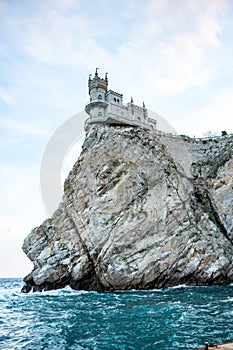 The castle-palace `Lastochkino Gnezdo` in Crimea