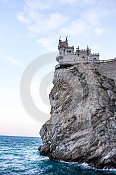 The castle-palace `Lastochkino Gnezdo` in Crimea photo