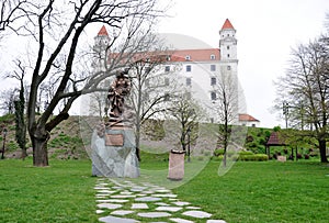 Zámek a park v Bratislavě, Slovensko, Evropa