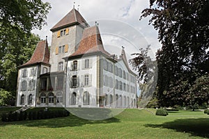 Castle and park in Jegenstorf, Switzerland