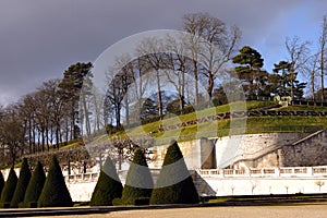 Castle park in Saint-Cloud - France