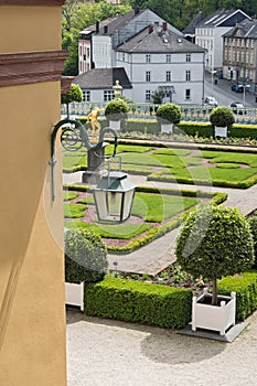 The castle park of Weilburg, Hesse, Germany