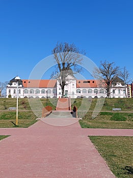 Castle Pejacevic in Virovitica at sunny day - Croatia