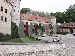 Castle in Pieskowa Rock in Poland