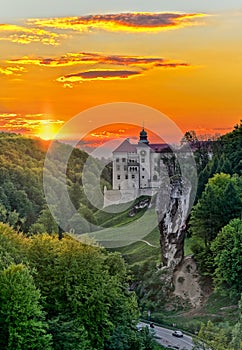 Castle Pieskowa Skala in Poland