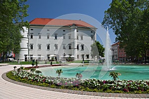 Castle of Porcia in the town of Spittal an der Drau