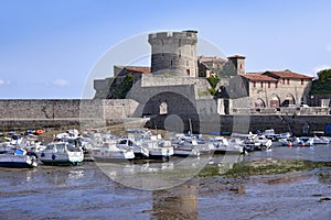 Castle and port of Socoa at Cibourre in France photo